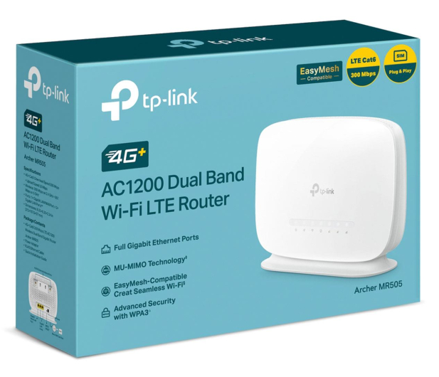 TP-LINK Router Archer MR505 4G LTE Cat6 Router AC1200 - 1262448 - zdjęcie 4